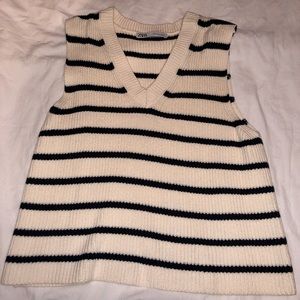 Striped sweater vest